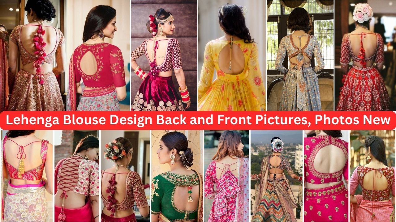 lehenga blouse design back and front | - YouTube