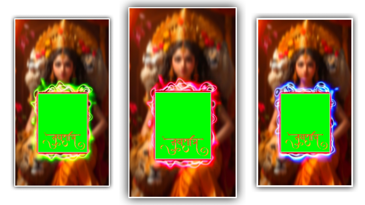 Navratri Green Screen Template Video Maa Durga Puja Green Screen Video Download