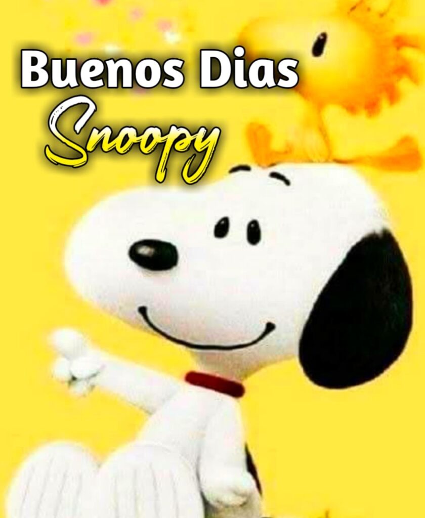 Imagenes Buenos Dias Snoopy