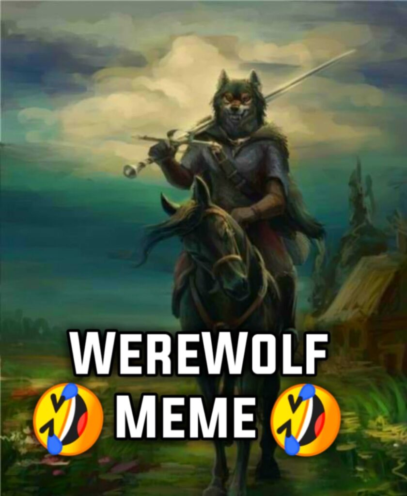 Werewolf Ripping Shirt Off Meme