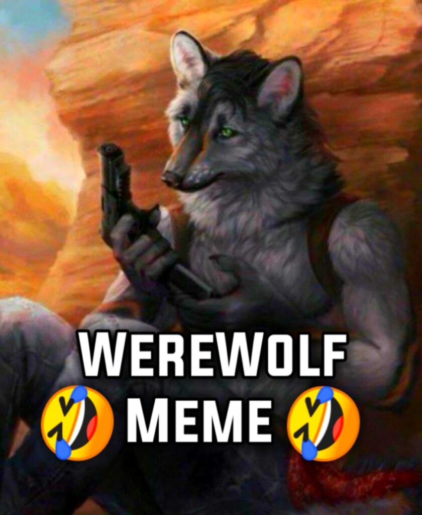 Werewolf Sitting Down Meme