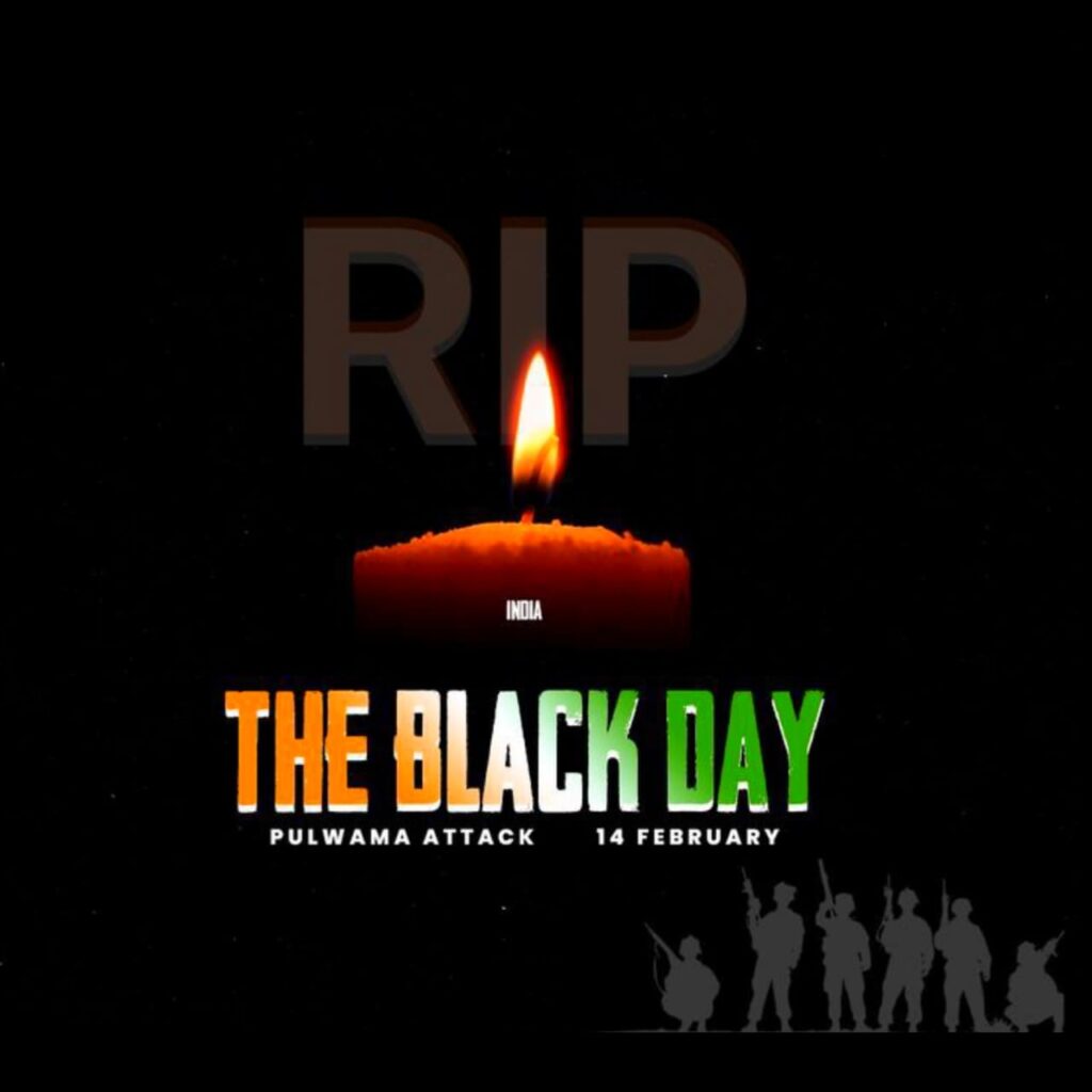 Pulwama Attack 14 February Black Day For Whatsapp Dp Images