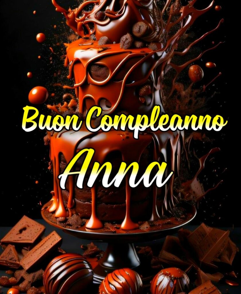 Torta Buon Compleanno Anna